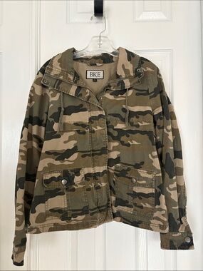 BKE by Buckle Camo Camouflage Utility Military Full Zip Jacket Women’s small